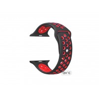Ремешок Nike+ Apple Watch 38mm Black Red Sport Band Ремешок Nike+ Apple Watch 38mm Black Red Sport Band