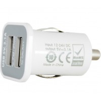 Автомобильное зарядное устройство PowerPlant White (DV00DV5036)