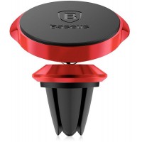 Автодержатель Baseus Small ears series Magnetic suction bracket (Air outlet type) Red