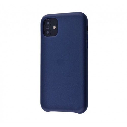 Чехол для Apple iPhone 11 Pro Leather Case Midnight Blue Copy