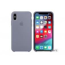 Чехол для Apple iPhone XS Silicone Case Lavender Gray Copy