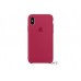 Чехол для Apple iPhone X Silicone Case Rose Red Copy