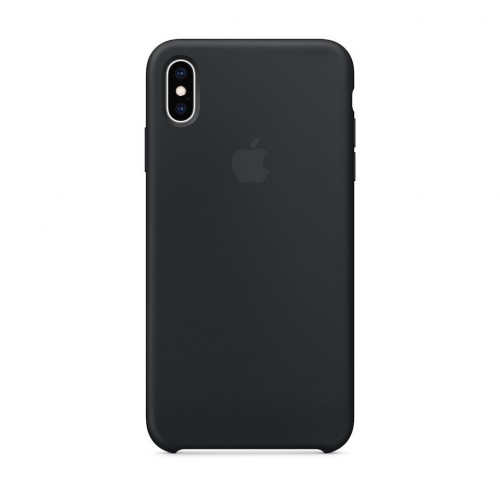 Чехол для Apple iPhone XS Max (черный силикон)