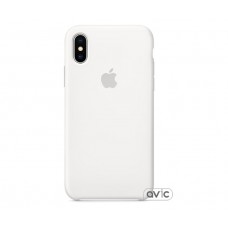 Чехол для Apple iPhone X Silicone Case White (MQT22)