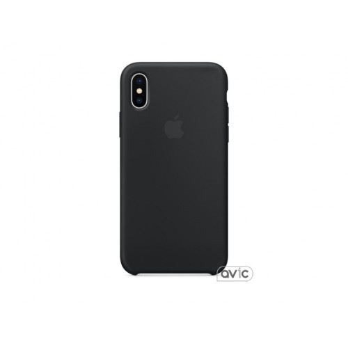 Чехол для Apple iPhone X Silicone Case Black Copy