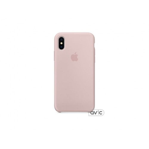 Чехол для Apple iPhone X Silicone Case Pink Sand (MQT62)