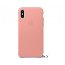 Чехол для Apple iPhone X Leather Case Soft Pink (MRGH2)