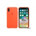 Чехол для Apple iPhone X Silicone Case Orange Copy