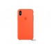 Чехол для Apple iPhone X Silicone Case Orange Copy