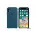 Чехол для Apple iPhone X Silicone Case Sea Blue Copy