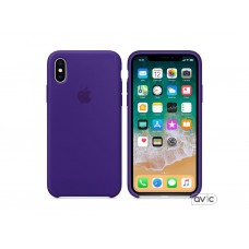 Чехол для Apple iPhone X Silicone Case Ultra Violet (MQT72)