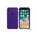 Чехол для Apple iPhone X Silicone Case Ultra Violet (MQT72)
