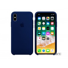 Чехол для смартфона Apple iPhone X Silicone Case Deep Blue Copy