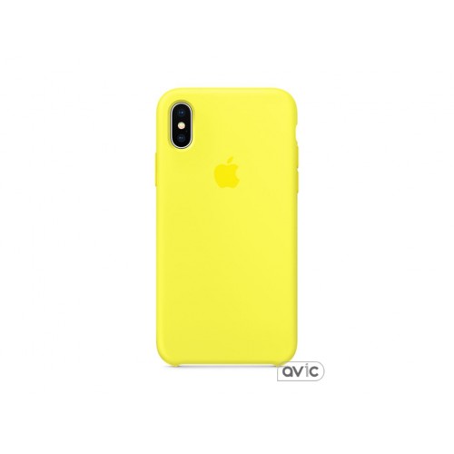Чехол для Apple iPhone XS Max Silicone Case Yellow Copy