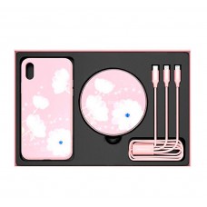 Чехол+подарочный набор Nillkin iPhone XS MAX Fancy 3 в 1 Pink