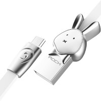 Кабель Rock Chinese Zodiac Micro cable 1M Rabbit-White Кабель Rock Chinese Zodiac Micro cable 1M Rabbit-White