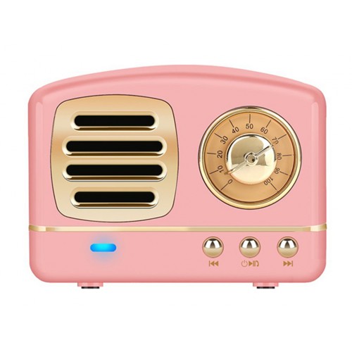 Колонка Funten HB-HM11 Enhanced Bass Retro Wireless (Pink)