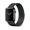 Apple Watch Series 2 38mm Space Black Stainless Steel Case with Space Black Milanese Loop (MNPE2)