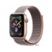 Apple Watch Series 4 (GPS + Cellular) 44mm Gold Aluminum Case with Pink Sand Sport Loop (MTVX2)