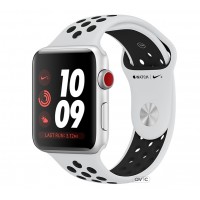 Apple Watch Nike+ Series 3 38mm GPS + Cellular Silver Aluminum Case with Pure Platinum/Black Nike Sport Band (MQL52) Apple Watch Nike+ Series 3 38mm GPS + Cellular Silver Aluminum Case with Pure Platinum/Black Nike Sport Band (MQL52)