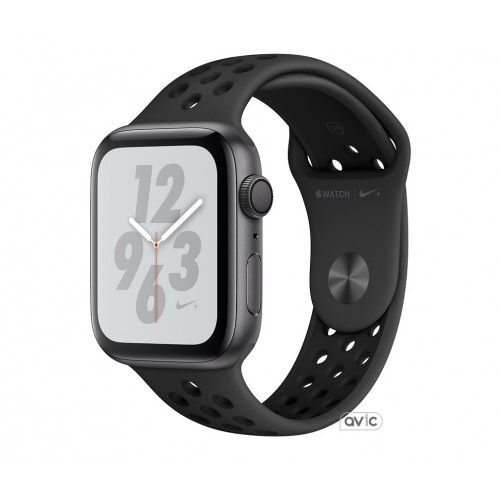 Apple Watch Nike+ Series 4 (GPS + Cellular) 44mm Space Gray Aluminum Case with Anthracite Black Nike Sport Band (MTXE2)
