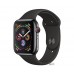 Apple Watch Series 4 (GPS + Cellular) 40mm Space Black Stainless Steel Case with Black Sport Band (MTUN2)