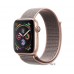 Apple Watch Series 4 (GPS + Cellular) 44mm Gold Aluminum Case with Pink Sand Sport Loop (MTV12, MTVX2)