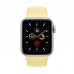 Apple Watch Series 5 (GPS+CELLULAR) 40mm Silver Aluminum Case with Sport Band Lemon Cream