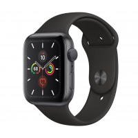 Apple Watch Series 5 GPS 40mm Space Gray Aluminum w. Black b.- Space Gray Aluminum (MWV82)