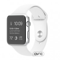 Apple Watch Sport 42mm Silver Aluminum Case with White Sport Band (MJ3N2)