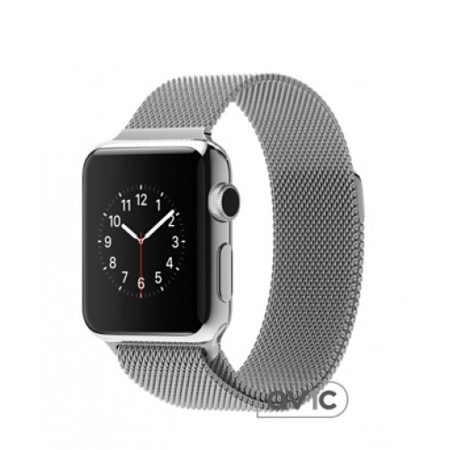 Apple Watch 38mm Stainless Steel Case with Milanese Loop (MJ322)