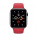 Apple Watch Series 5 (GPS+CELLULAR) 40mm Space Gray Aluminum Case with Sport Band Red