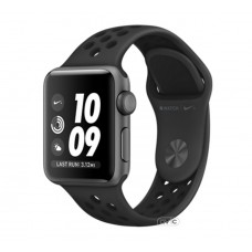 Apple Watch Series 3 Nike+ 42mm GPS Space Gray Aluminum Case with Anthracite/Black Nike Sport Band (MTF42)