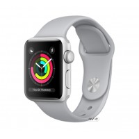 Apple Watch Series 3 (GPS) 42mm Silver Aluminum w. Fog Sport B. - Silver (MQL02)