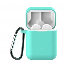 Чехол для Redmi AirDots Pro Silicon case с карабином Mint Green