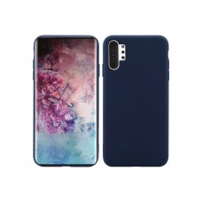 Чехол для Samsung Note 10 Plus Silicone case Midnight Blue