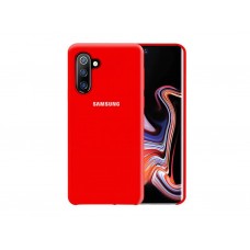 Чехол для Samsung Note 10 Silicone case Red