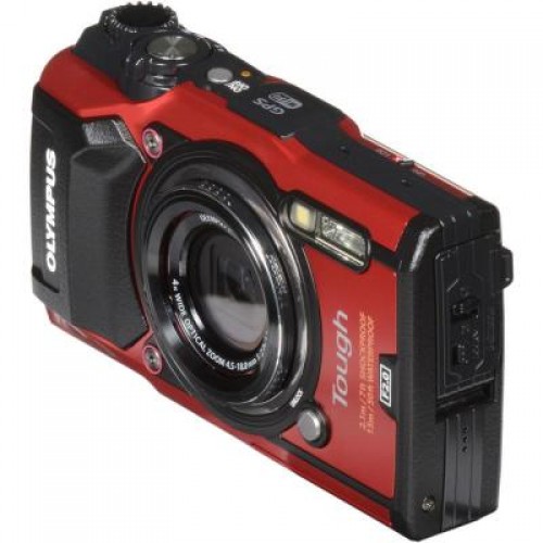 Фотоаппарат OLYMPUS TG-5 Red (Waterproof - 15m; GPS; 4K; Wi-Fi) + case (V104190RE010)