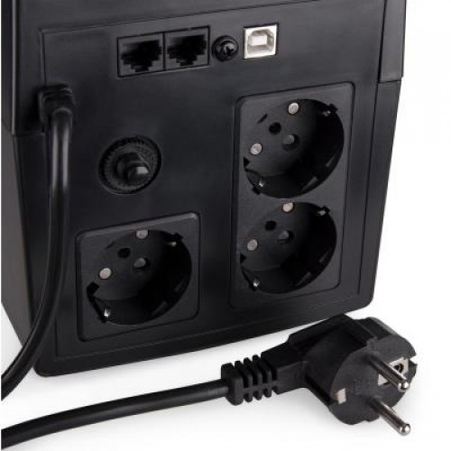 ИБП Vinga LED 1200VA plastic case with USB+RJ45 (VPE-1200PU)