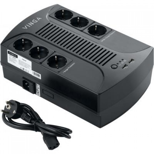 ИБП Vinga 800VA-PU, 2USB*5V /1A (VPP-800U)