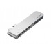 Адаптер Baseus Thunderbolt C-Dual Type-C to USB3.0/HDMI/Type-C Gray