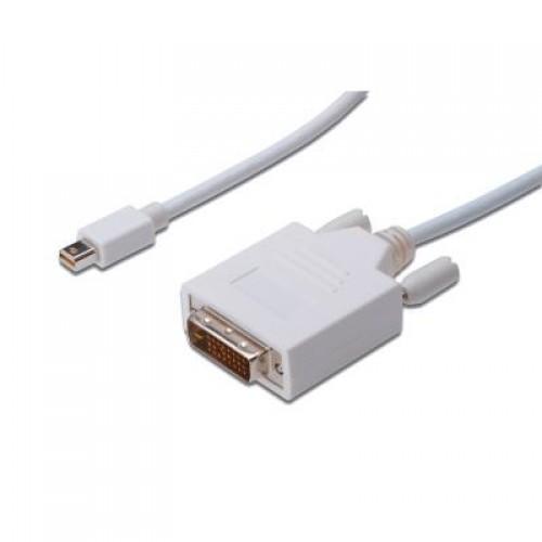 Кабель мультимедийный miniDisplayPort to DVI 24+1 1.0m DIGITUS (AK-340305-010-W)