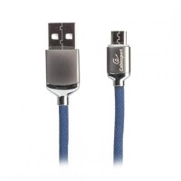 Кабель Cablexpert (CCPB-M-USB-07B) USB 2.0 A - microUSB B, премиум, 1м, синий Кабель Cablexpert (CCPB-M-USB-07B) USB 2.0 A - microUSB B, премиум, 1м, синий