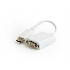 Адаптер-переходник Cablexpert (A-DPM-DVIF-03-W) DisplayPort-DVI, 0.1м, белый