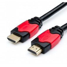 Кабель Atcom HDMI-HDMI, 20м Red/Gold connector 2 ferrite core polybag