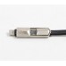 Кабель Cablexpert (CCPB-ML-USB-05BK) USB 2.0 BM - Lightning + microUSB, премиум, плоский, 1м, черный