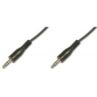 Кабель мультимедийный Jack 3.5mm M/Jack 3.5mm M 1.5m DIGITUS (AK-510100-015-S)