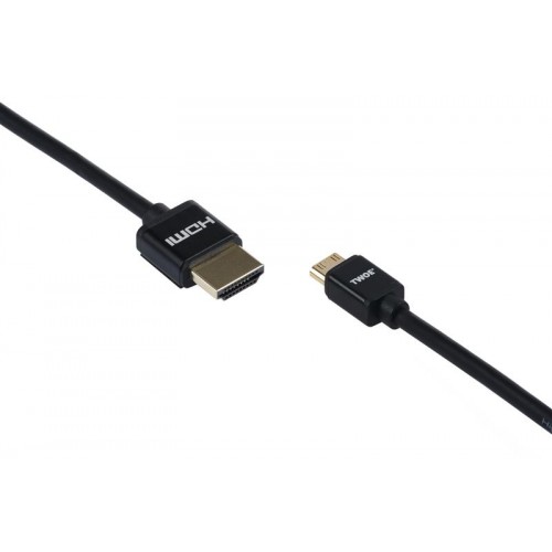 Кабель 2E Ultra Slim (2EW-1120-2m), HDMI - miniHDMI v.1.4, 2 м, черный