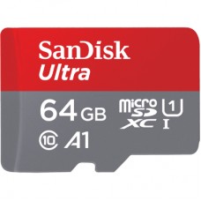 Карта памяти SanDisk 64GB micro-SD class 10 UHS-I Ultra (SDSQUAR-064G-GN6MA)