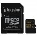 Карта памяти MicroSDHC 32GB UHS-I/U3 Kingston Gold + SD-адаптер R90/W45MB/s (SDCG/32GB)